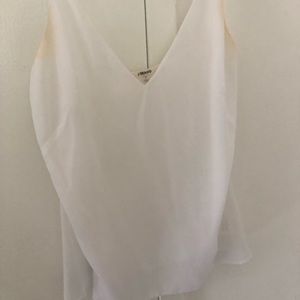 White J brand camisole with spaghetti straps.